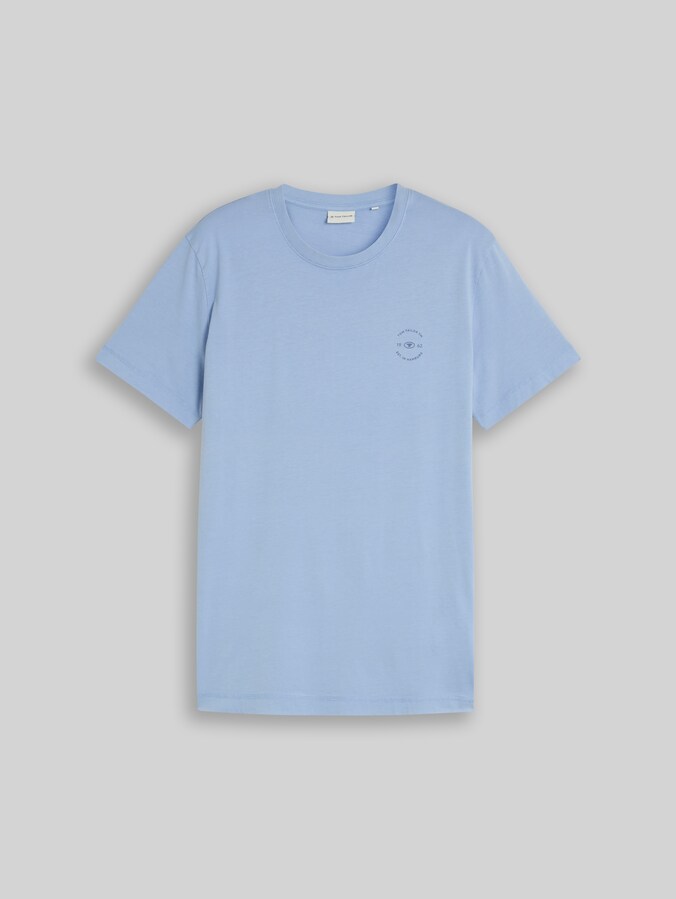 T-shirt met logoprint door Men, Pale Blue