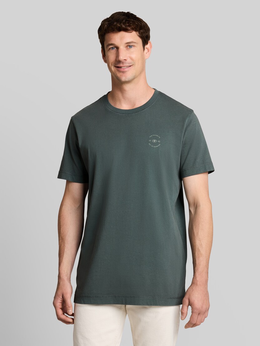T-Shirt mit Logo-Print von Men, Darkest Olive