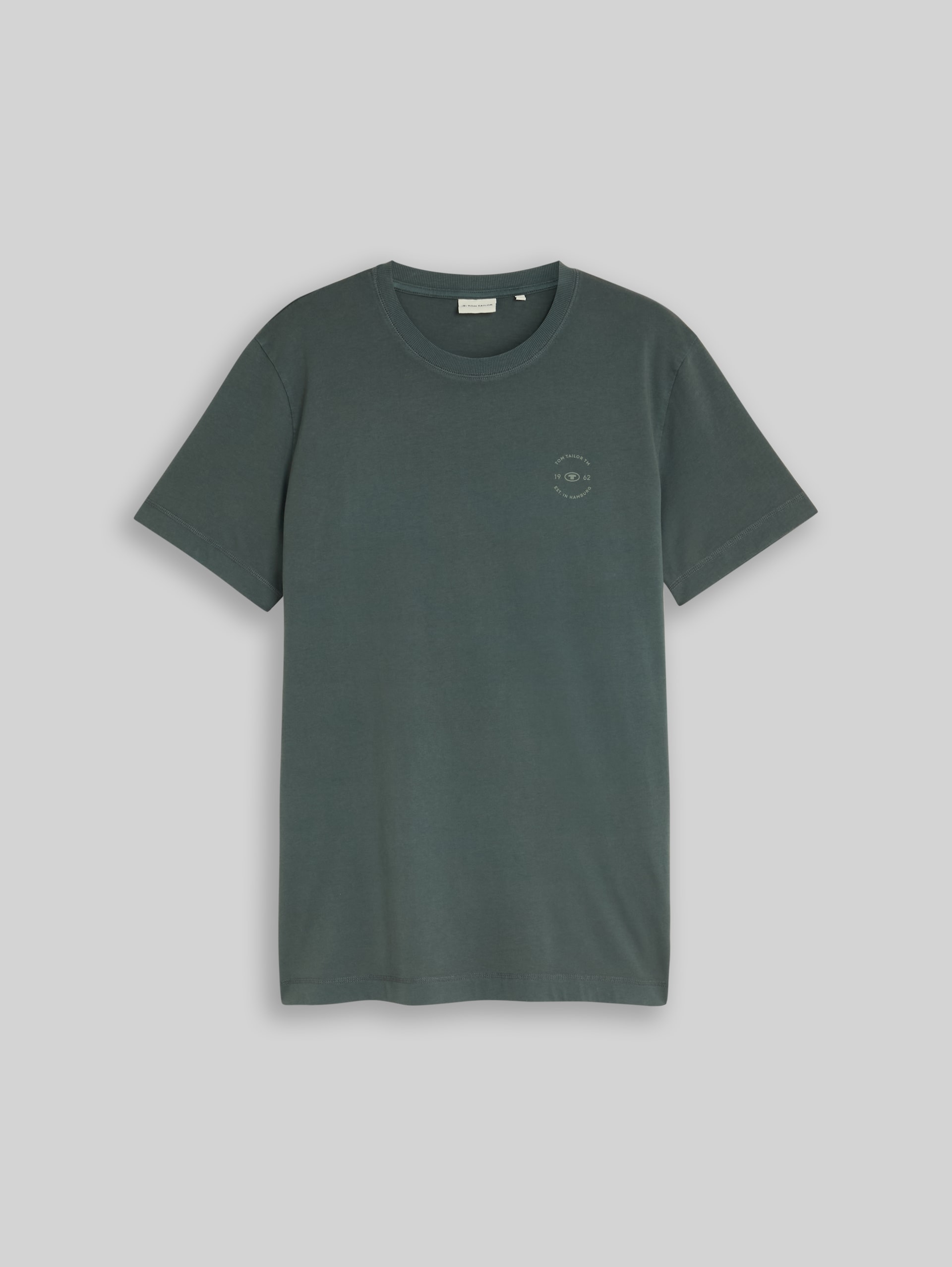 T-shirt met logoprint - Darkest Olive - Product vooraanzicht