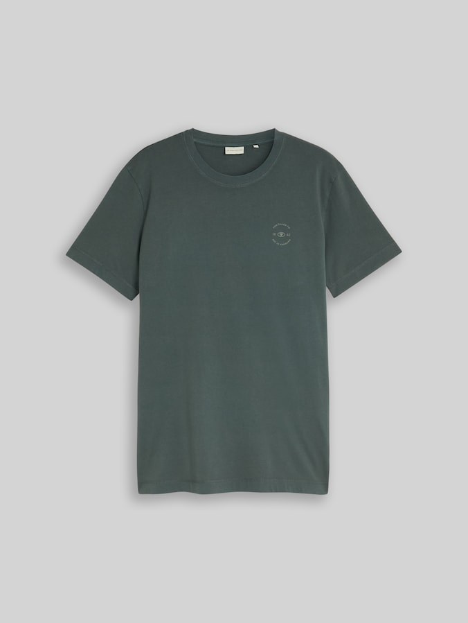 T-shirt met logoprint door Men, Darkest Olive