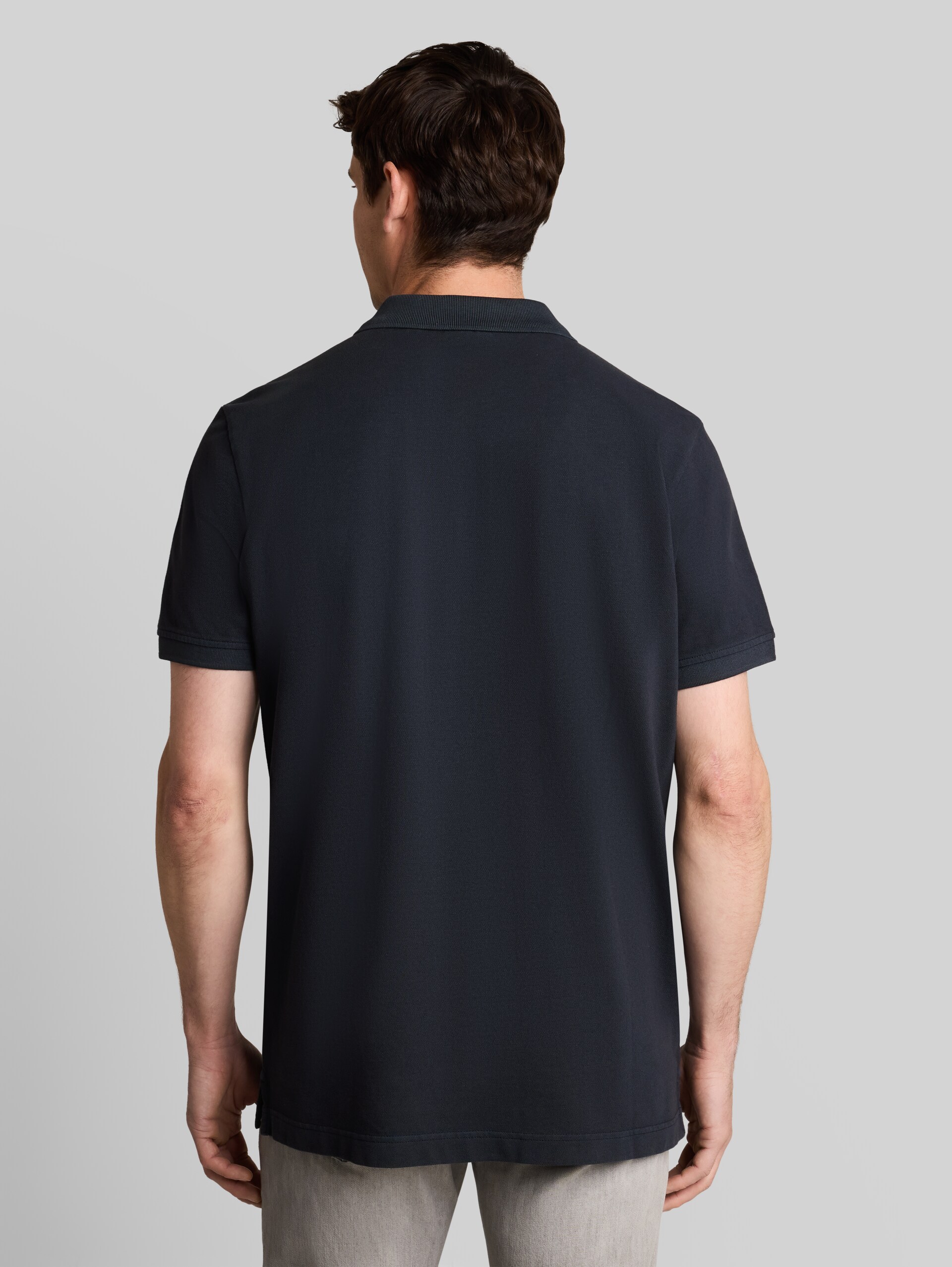 Piqué poloshirt met logoprint - sky captain blue