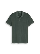 Geselecteerd, Piqué poloshirt met logo-print door Tom Tailor, groen