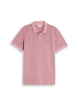 Geselecteerd, Piqué poloshirt met logoprint door Tom Tailor, rosa