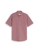 Niet geselecteerd, Regular fit overhemd met korte mouwen en ruitpatroon door Tom Tailor, rosa
