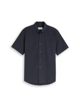 Niet geselecteerd, Regular fit overhemd met korte mouwen en ruitpatroon door Tom Tailor, blauw