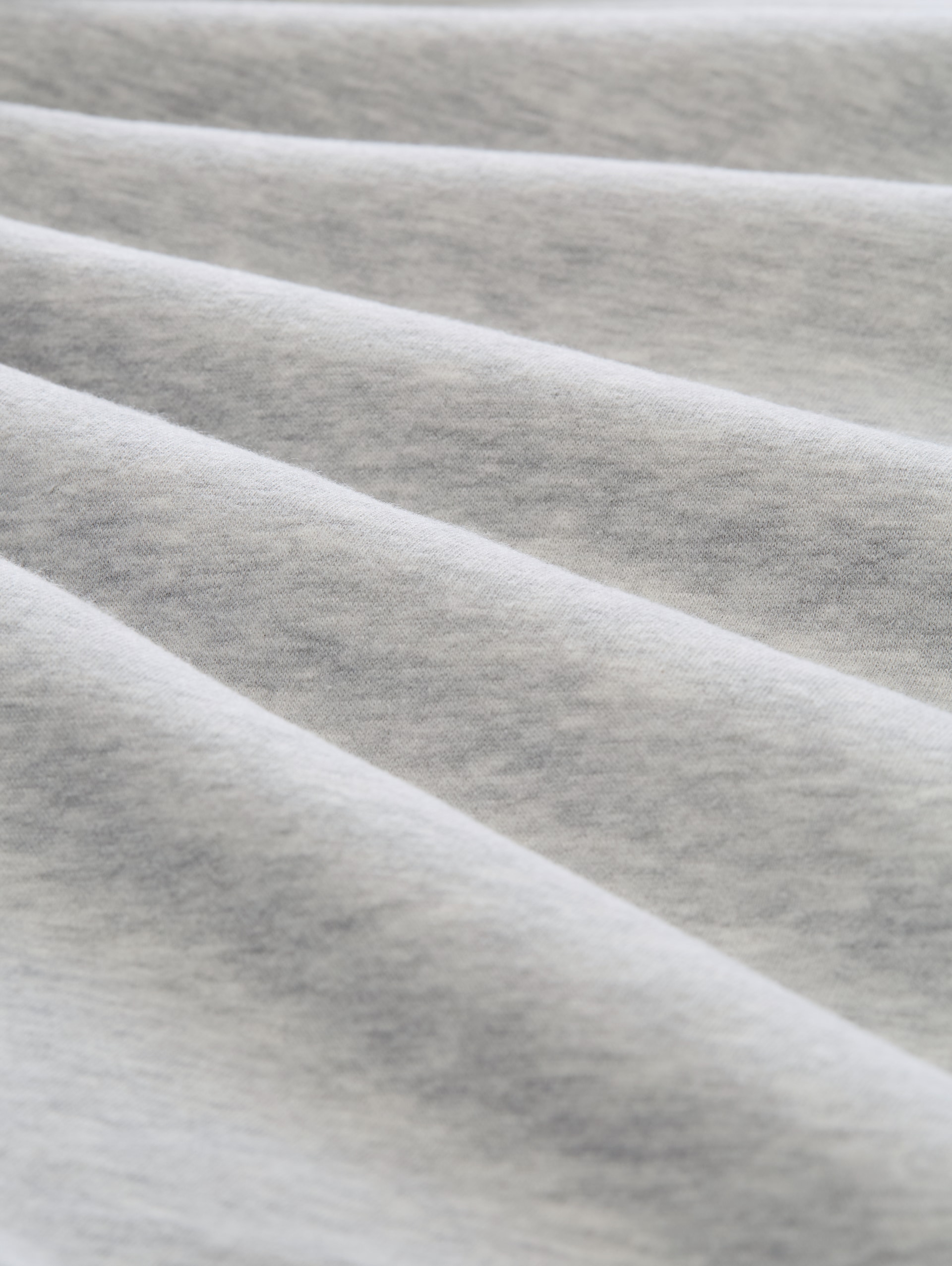 Veste sweat à capuche doublée avec logo imprimé - Light Stone Grey Melange - Vue de la matière