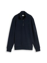 Nicht ausgewählt, Troyer Sweatshirt mit aufgesetzter Ärmeltasche von Tom Tailor, blau