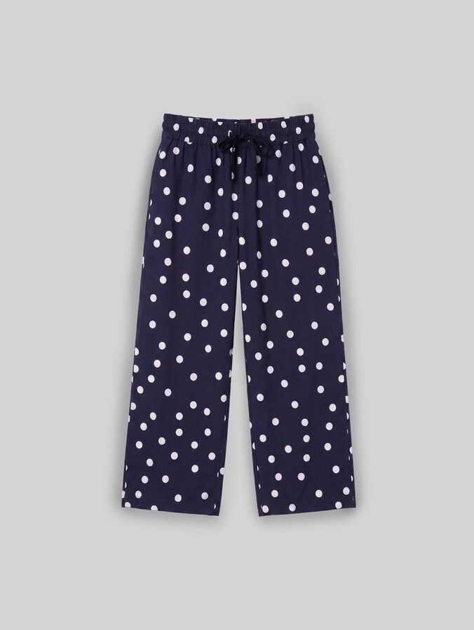 Culotte aus Viskose von Women, navy big dot design