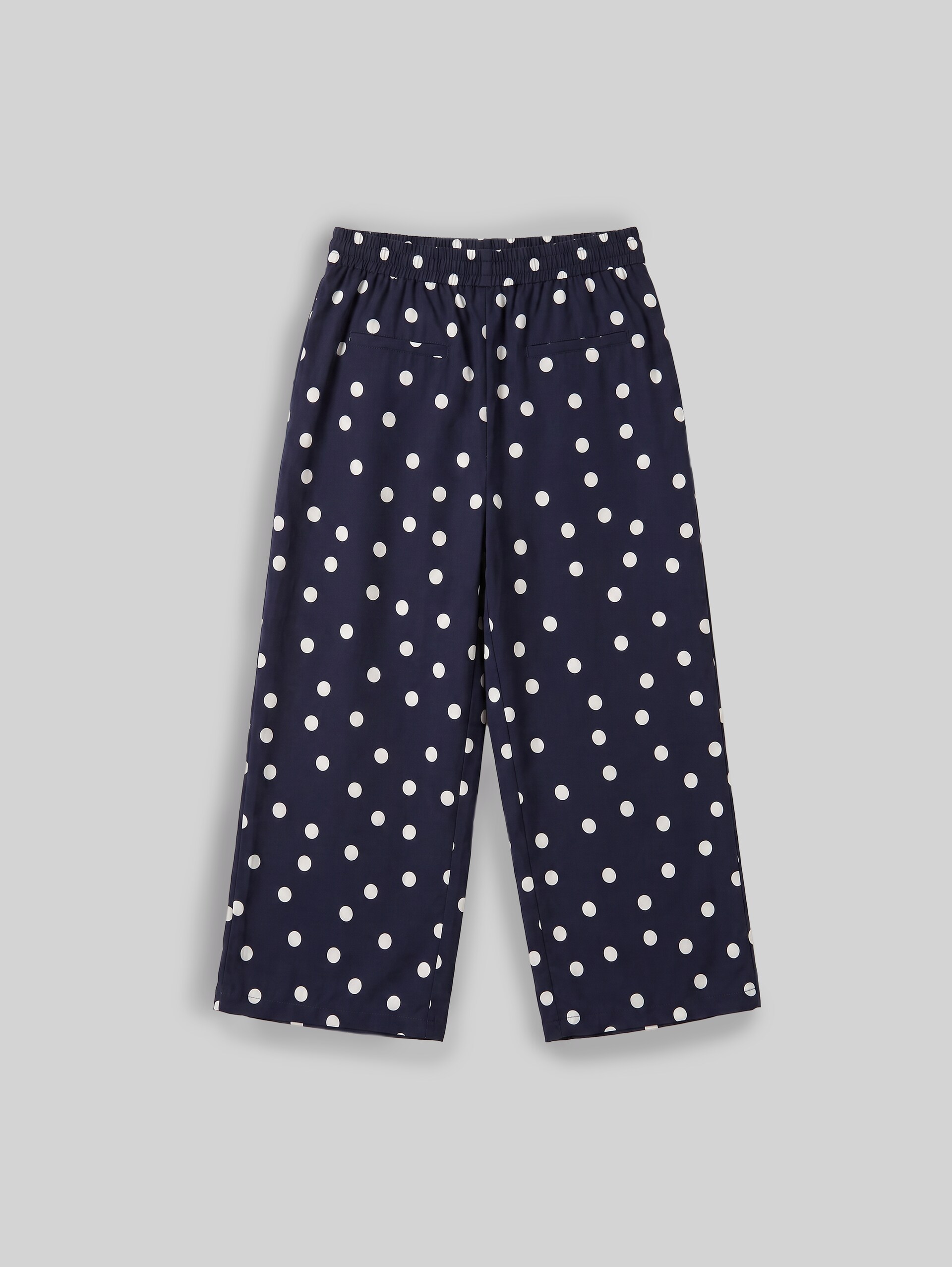 Culotte van viscose - navy big dot design