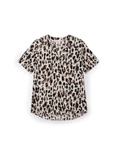 Ausgewählt, Loose Fit Bluse mit V-Ausschnitt von Tom Tailor, braun