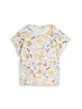 Nicht ausgewählt, T-Shirt mit Allover-Print von Tom Tailor, weiß