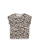 Ausgewählt, T-Shirt mit Allover-Print von Tom Tailor, braun