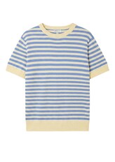 Non sélectionné, Pull en maille à rayures par Tom Tailor, bleu