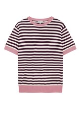 Sélectionné, Pull en maille à rayures par Tom Tailor, violet