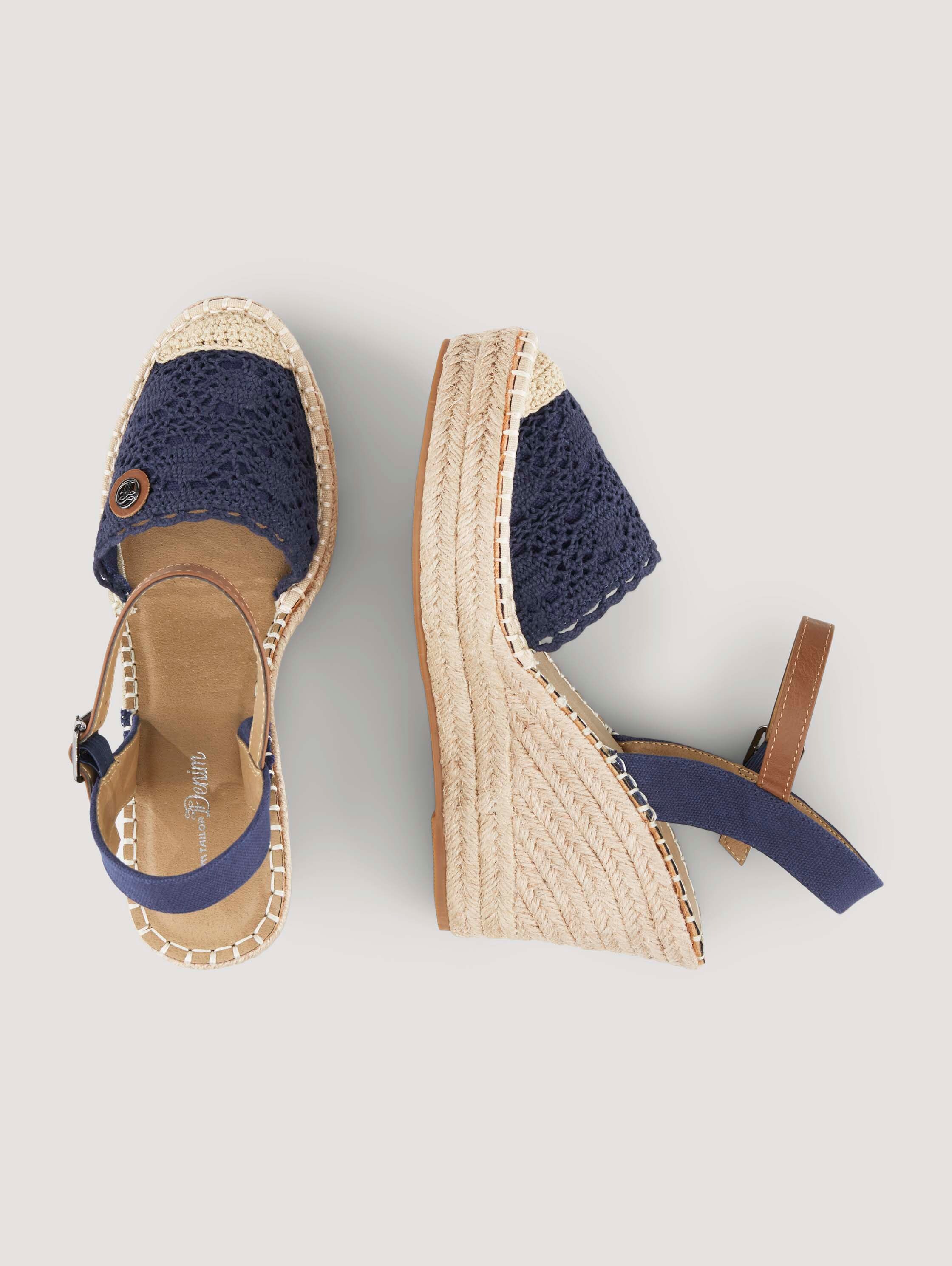 Sandalette mit Keilabsatz - 6