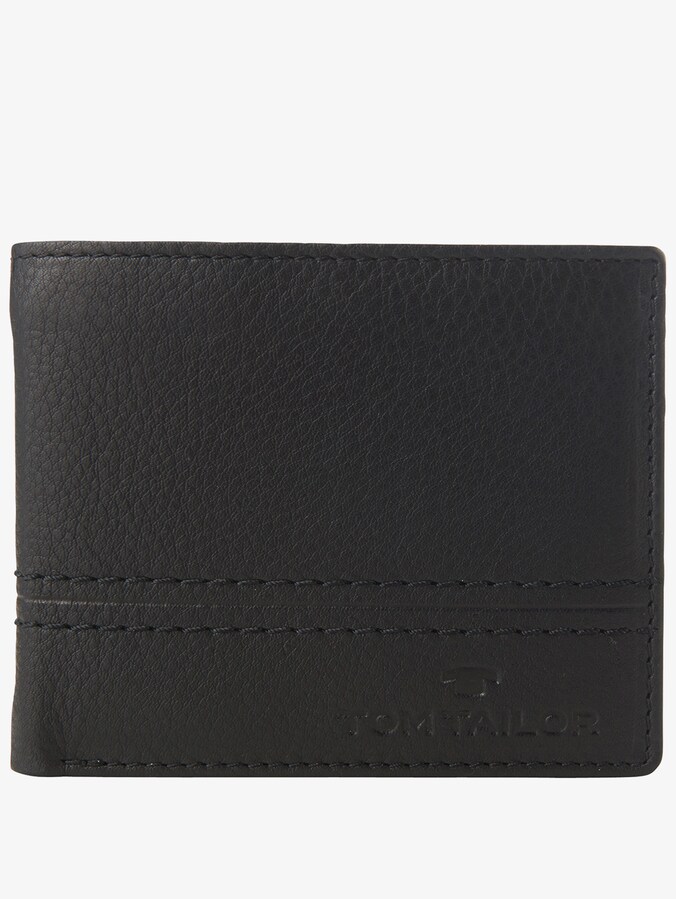 TTJERRIE Brieftasche aus Leder von Men, schwarz / black