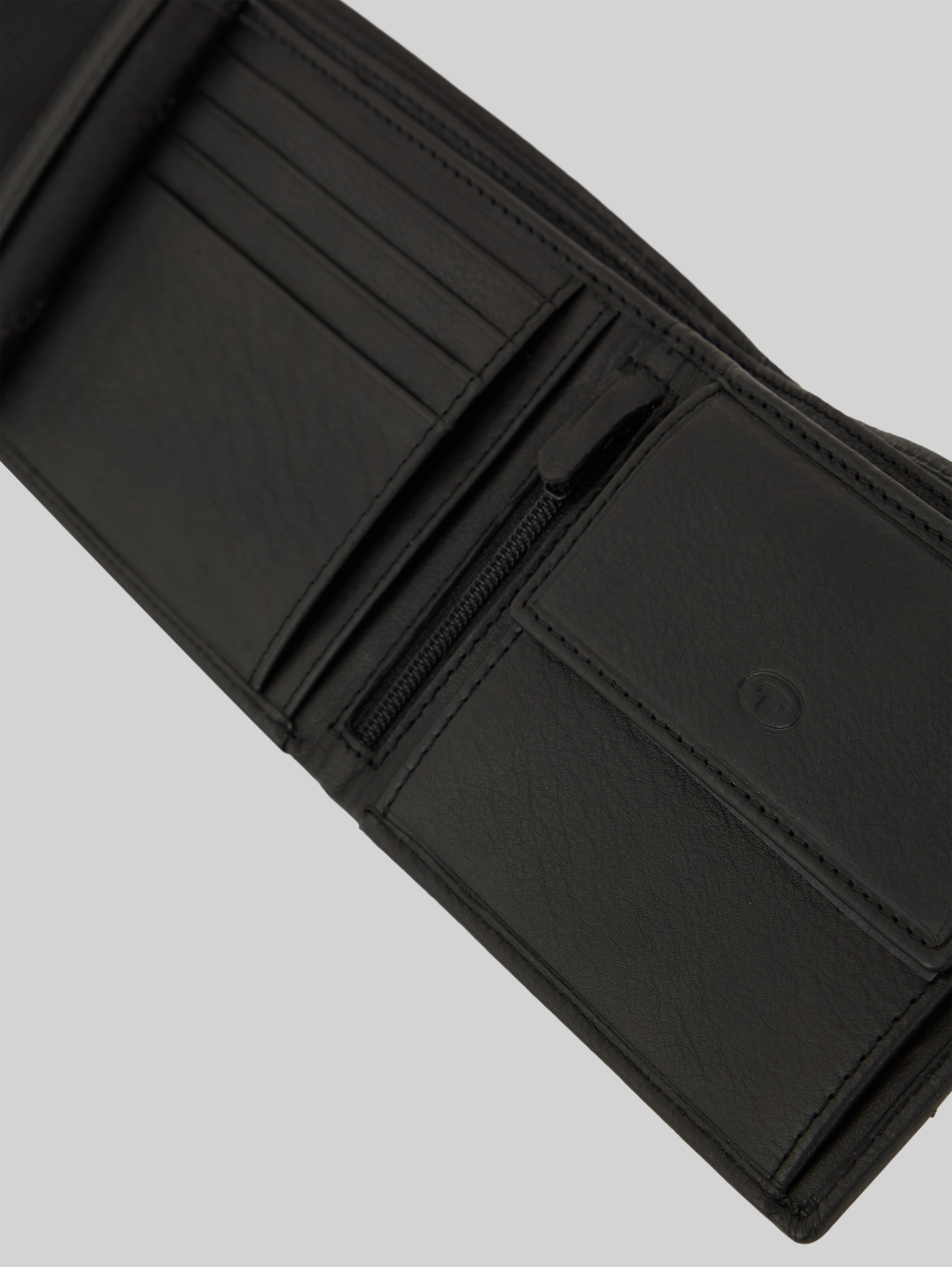 TTJERRIE leather wallet in black by Tom Tailor