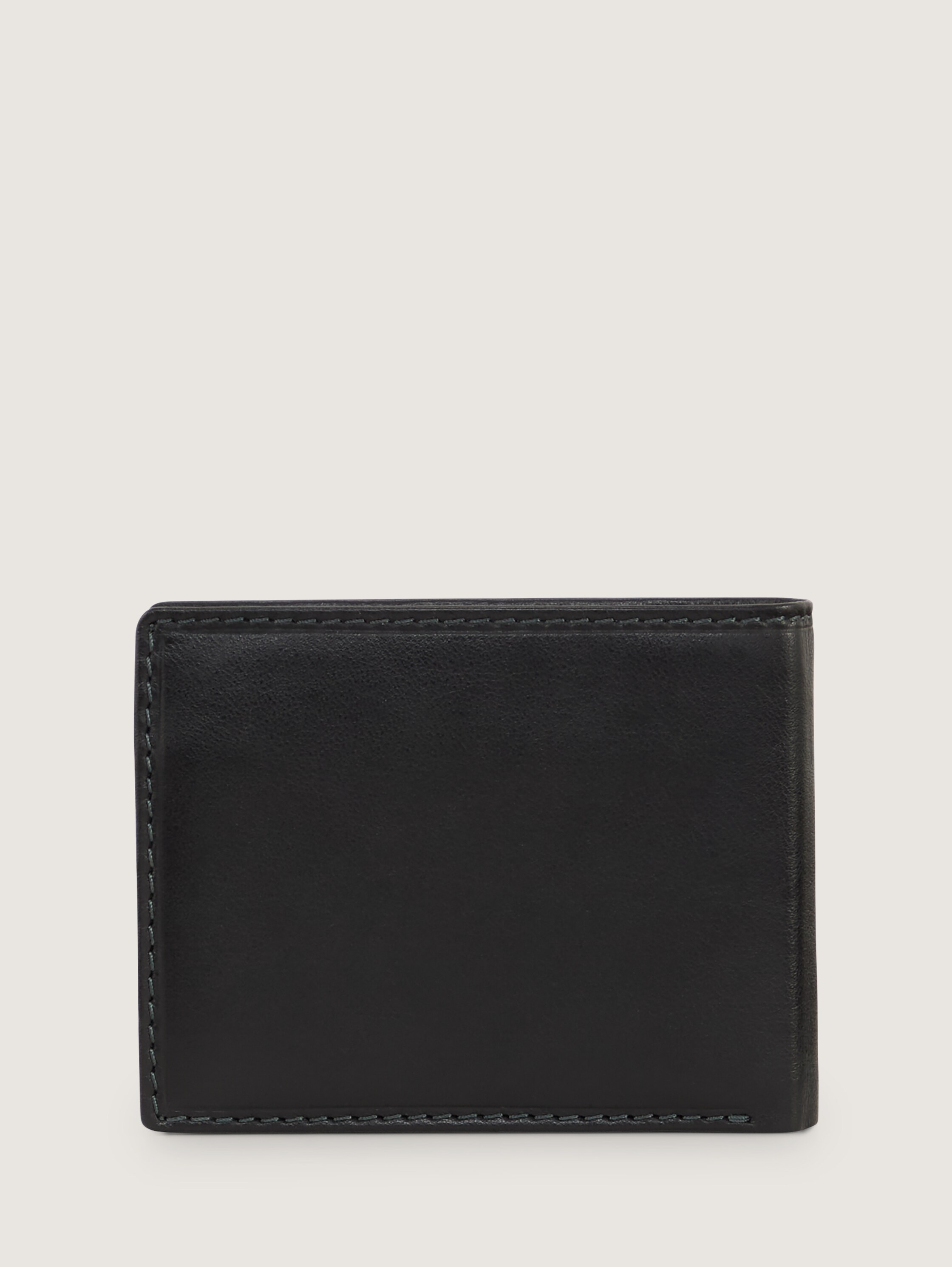 Fold-over leather purse - schwarz_black - 