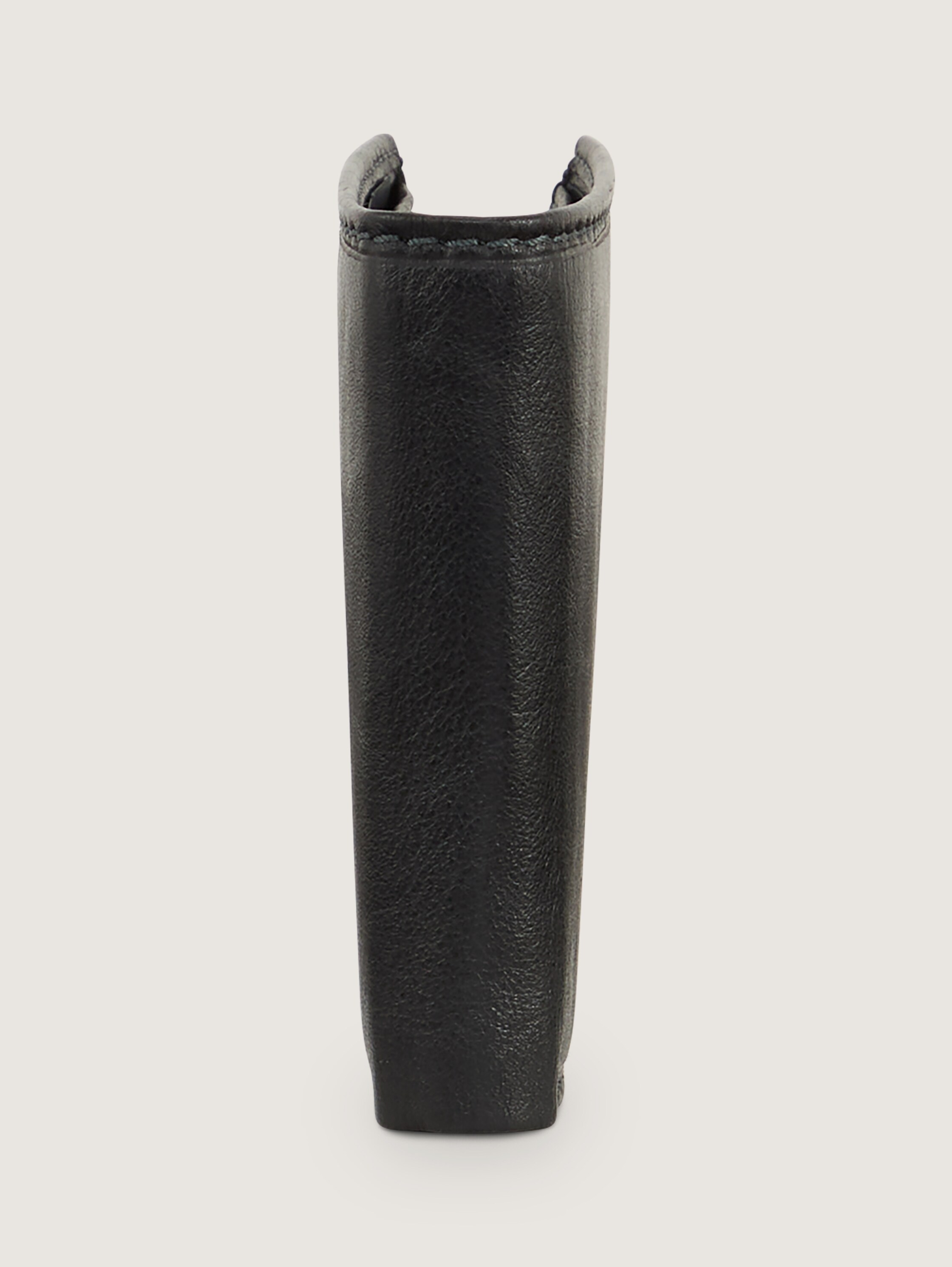 Fold-over leather purse - schwarz_black - 
