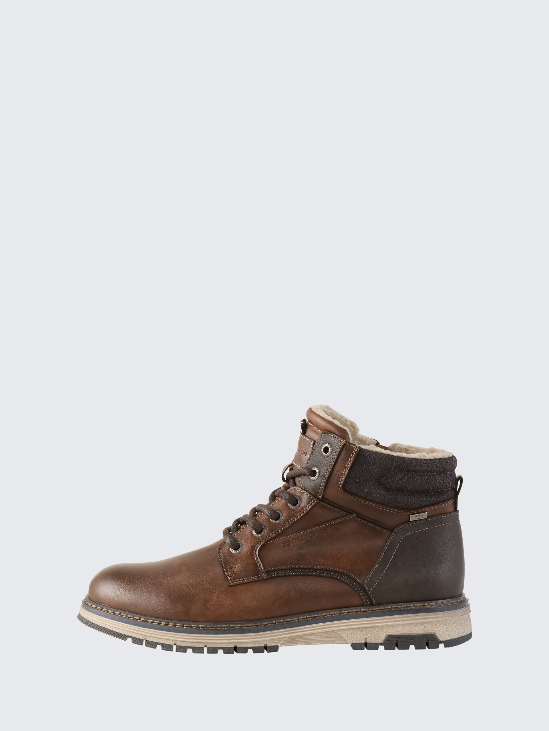 Wasserdichte Stiefeletten mit Fütterung - cognac - seitliche Produkt-Ansicht