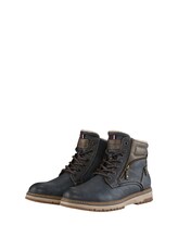 Niet geselecteerd, Waterdichte enkellaarsjes met voering door , blauw