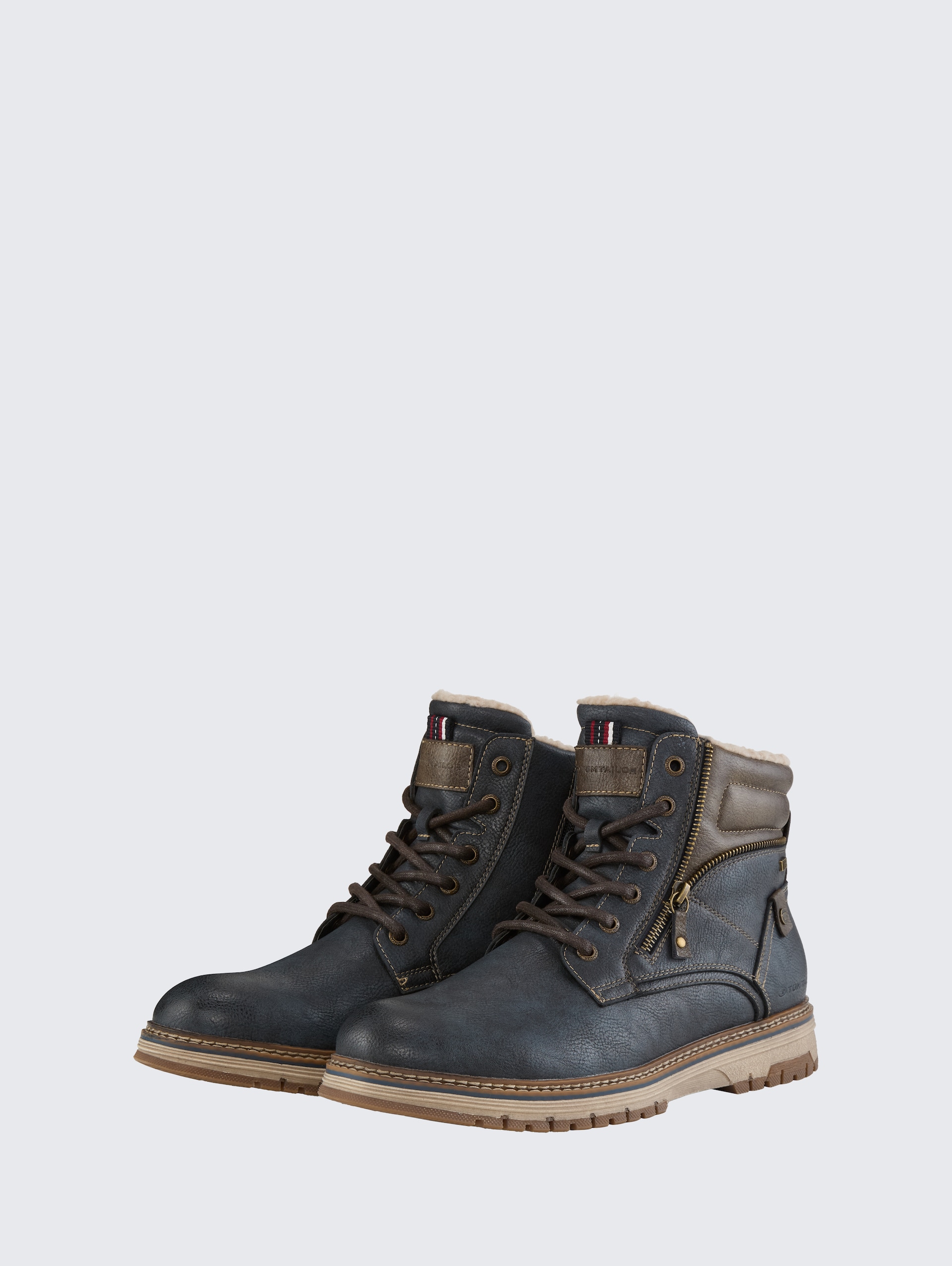 Wasserdichte Stiefeletten mit Fütterung - navy - seitliche Produkt-Ansicht