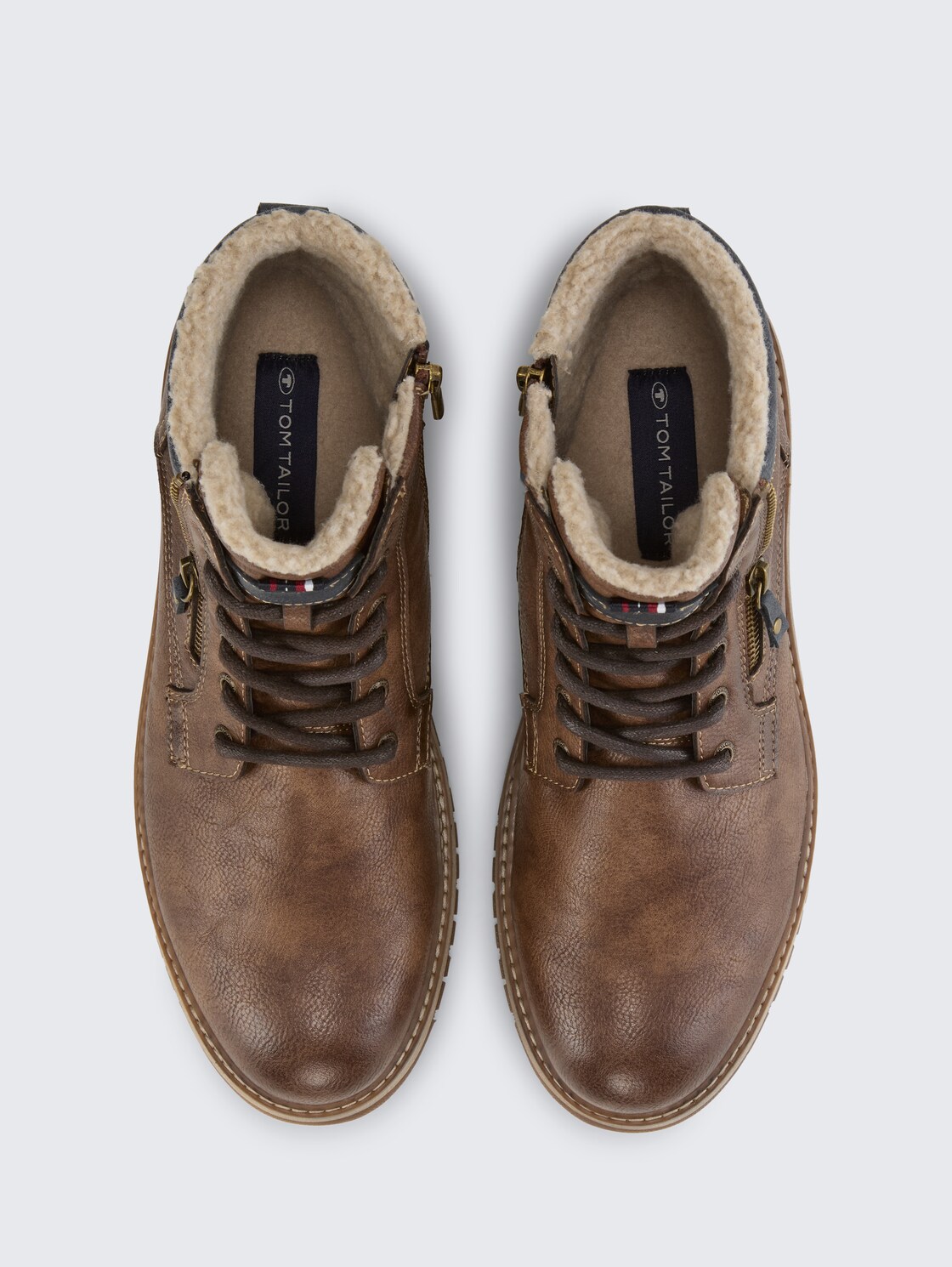 Wasserdichte Stiefeletten mit Fütterung - mokka - Produkt-Ansicht von oben 