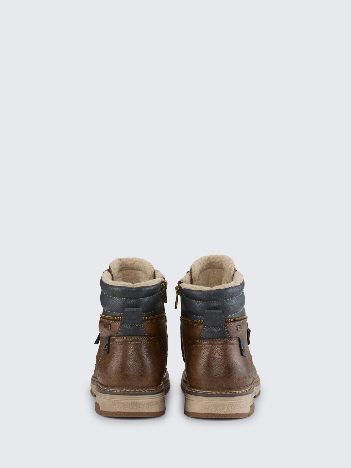 Wasserdichte Stiefeletten mit Fütterung - mokka - Produkt-Rückansicht