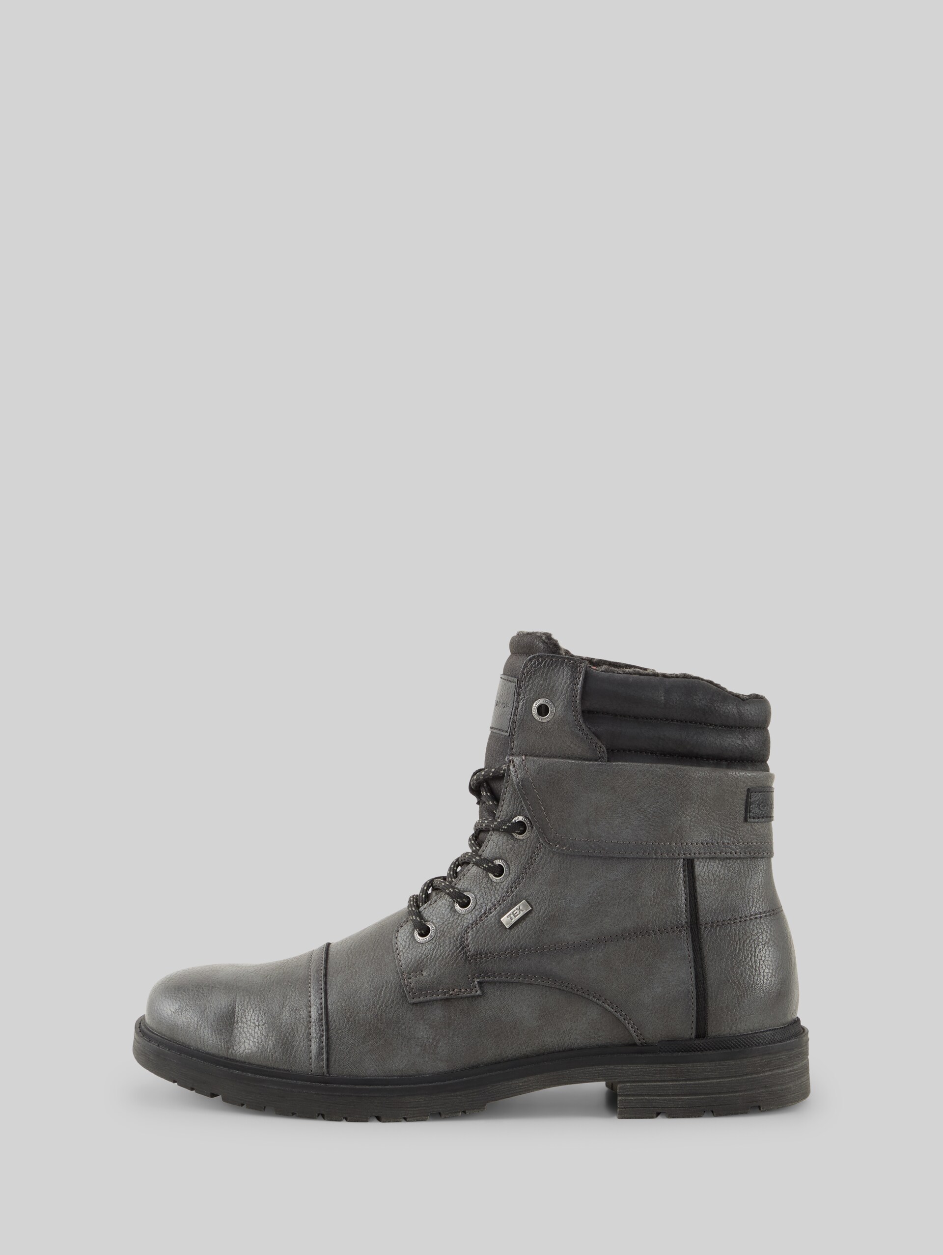 Waterproof ankle boots with lining - coal - Product detail view