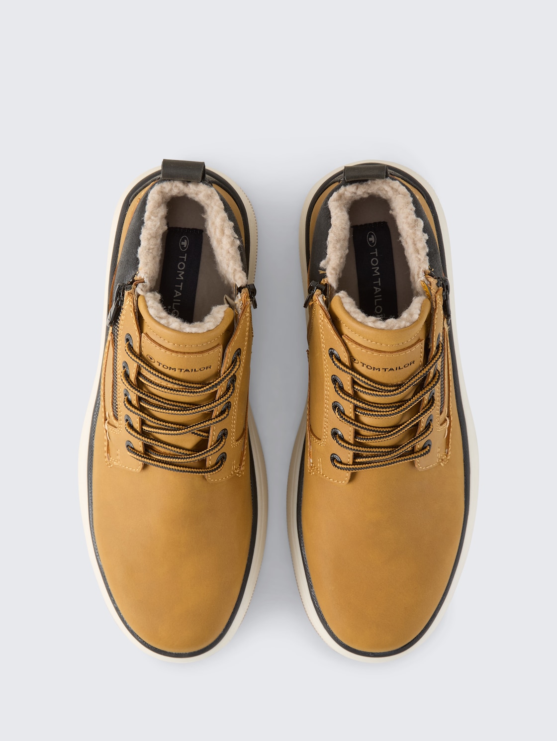 Wasserdichte Schnürschuhe - camel - Produkt-Ansicht von oben 