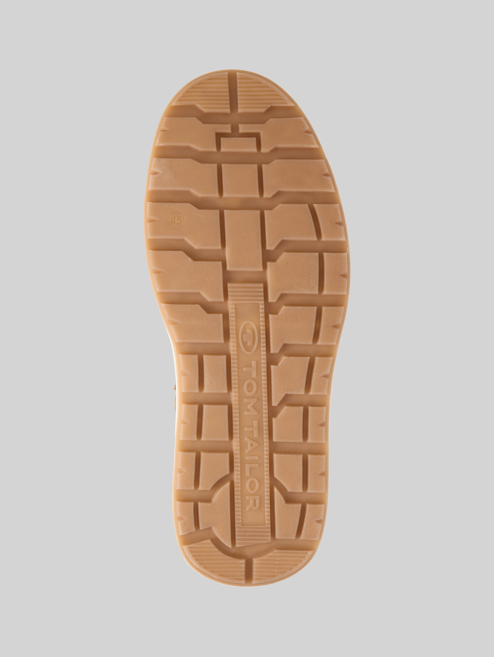 Waterproof lace-up shoes - camel - Product view sole 