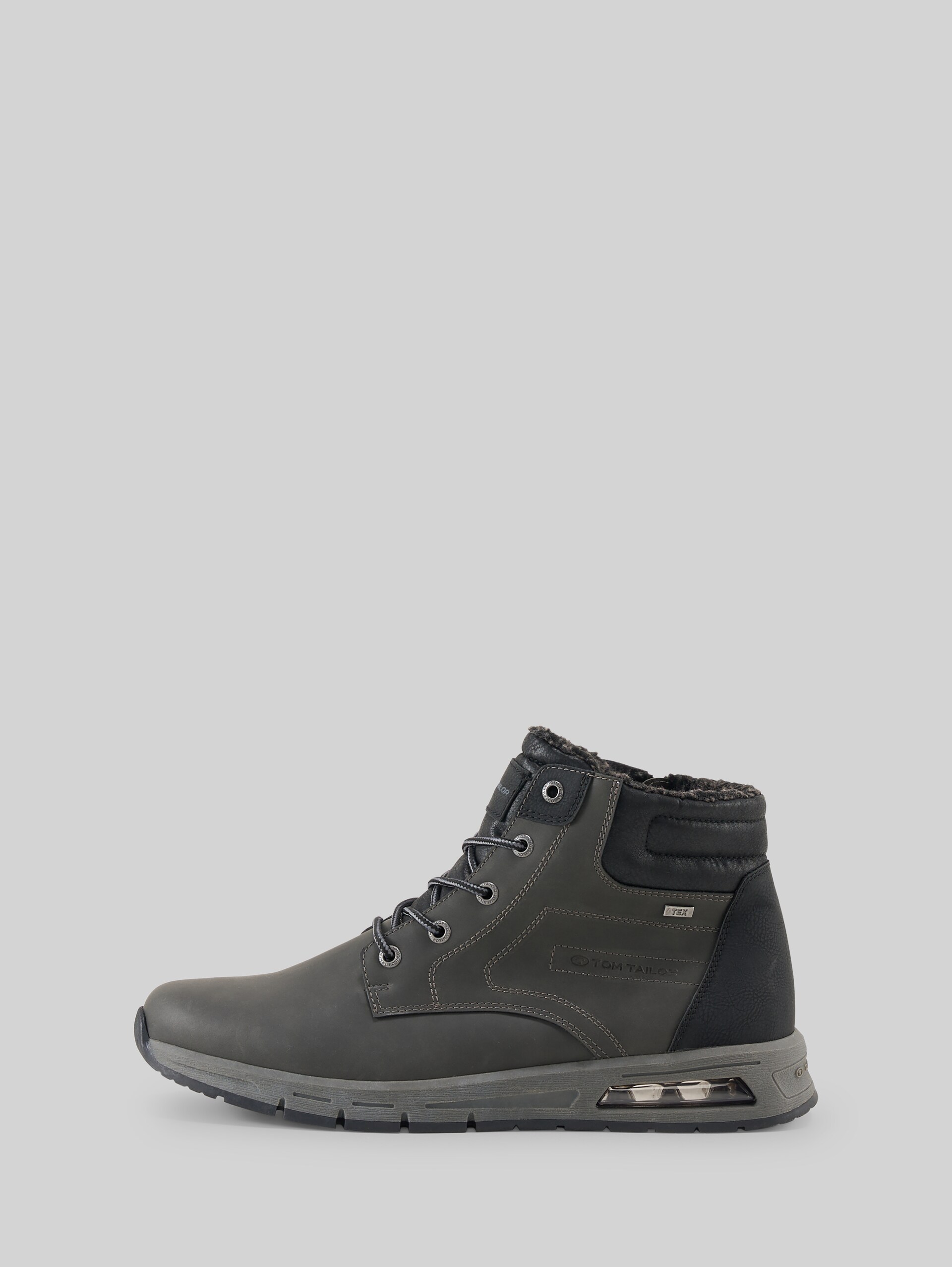 Waterproof ankle boots with lining - coal - Product detail view
