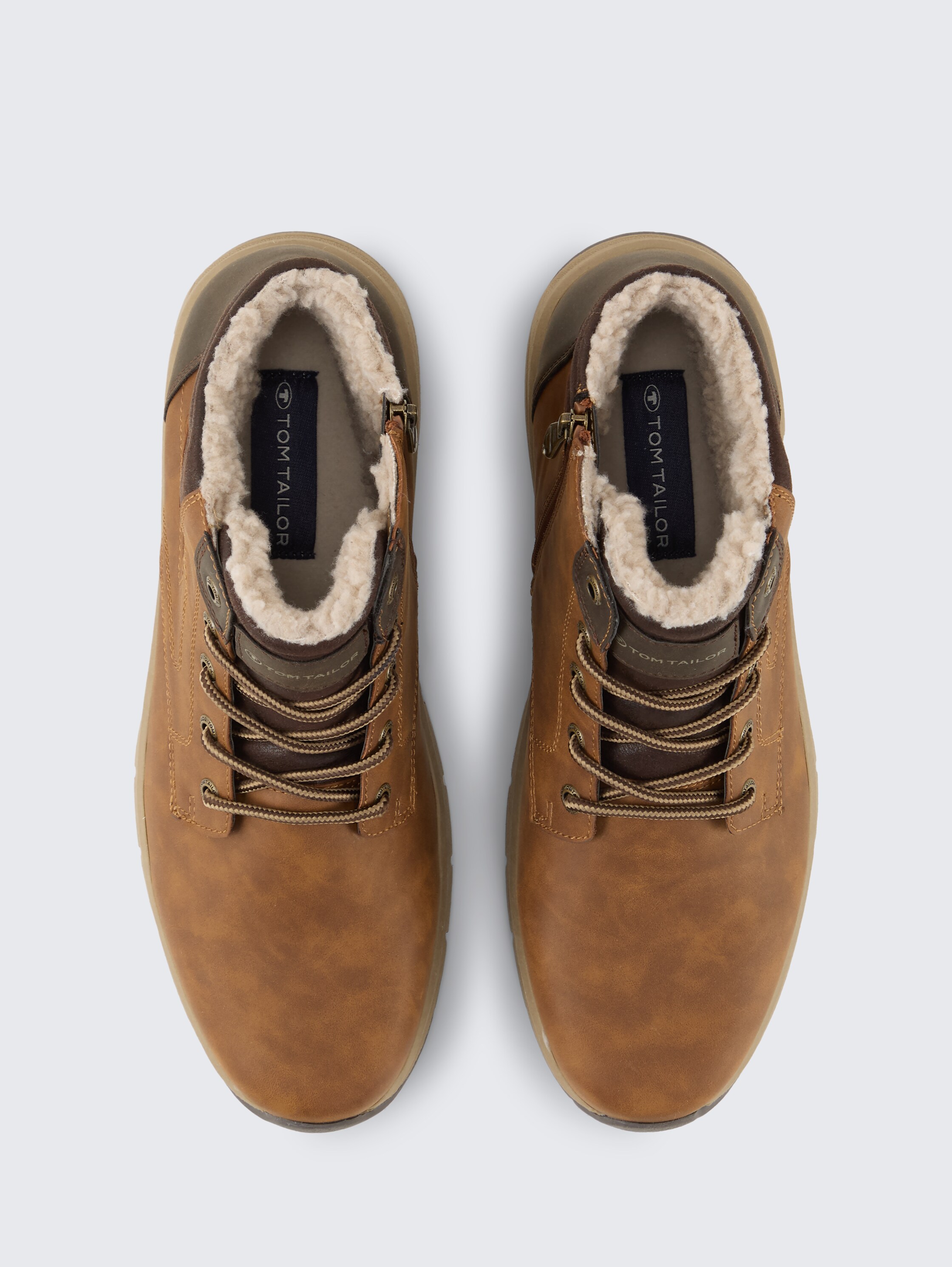 Wasserdichte Stiefeletten mit Fütterung - nuts - Produkt-Ansicht von oben 