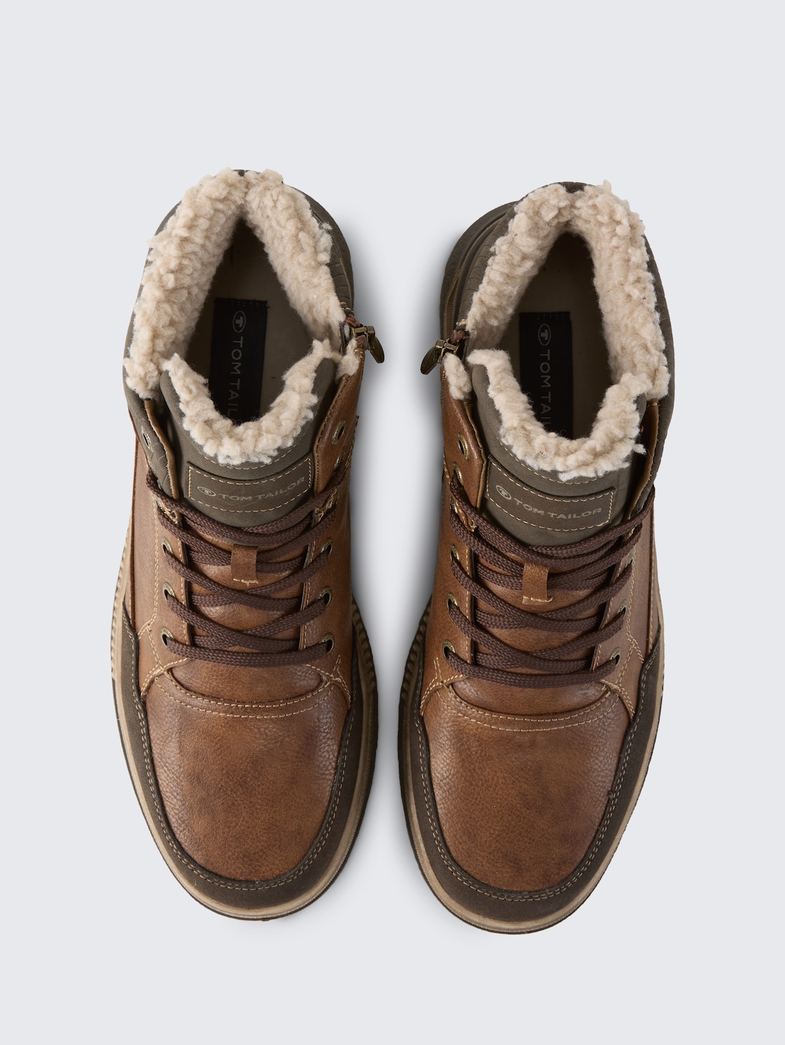 Wasserdichte Stiefeletten mit Fütterung - rust - Produkt-Ansicht von oben 