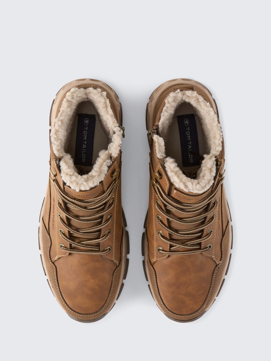 Wasserdichte Stiefeletten mit Fütterung - nuts - Produkt-Ansicht von oben 