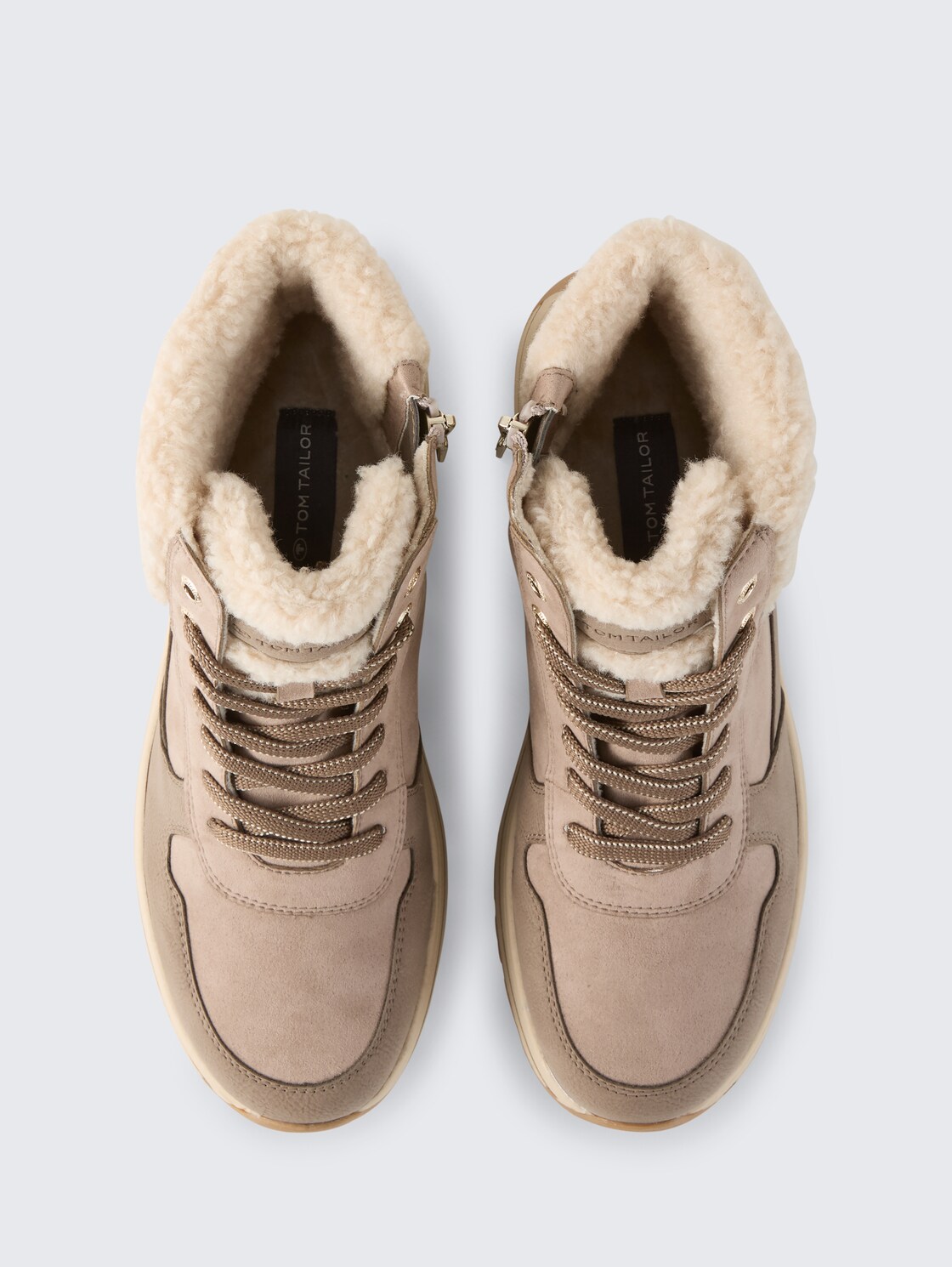 Wasserfeste Stiefeletten mit Plateau-Sohle - mud - Produkt-Ansicht von oben 