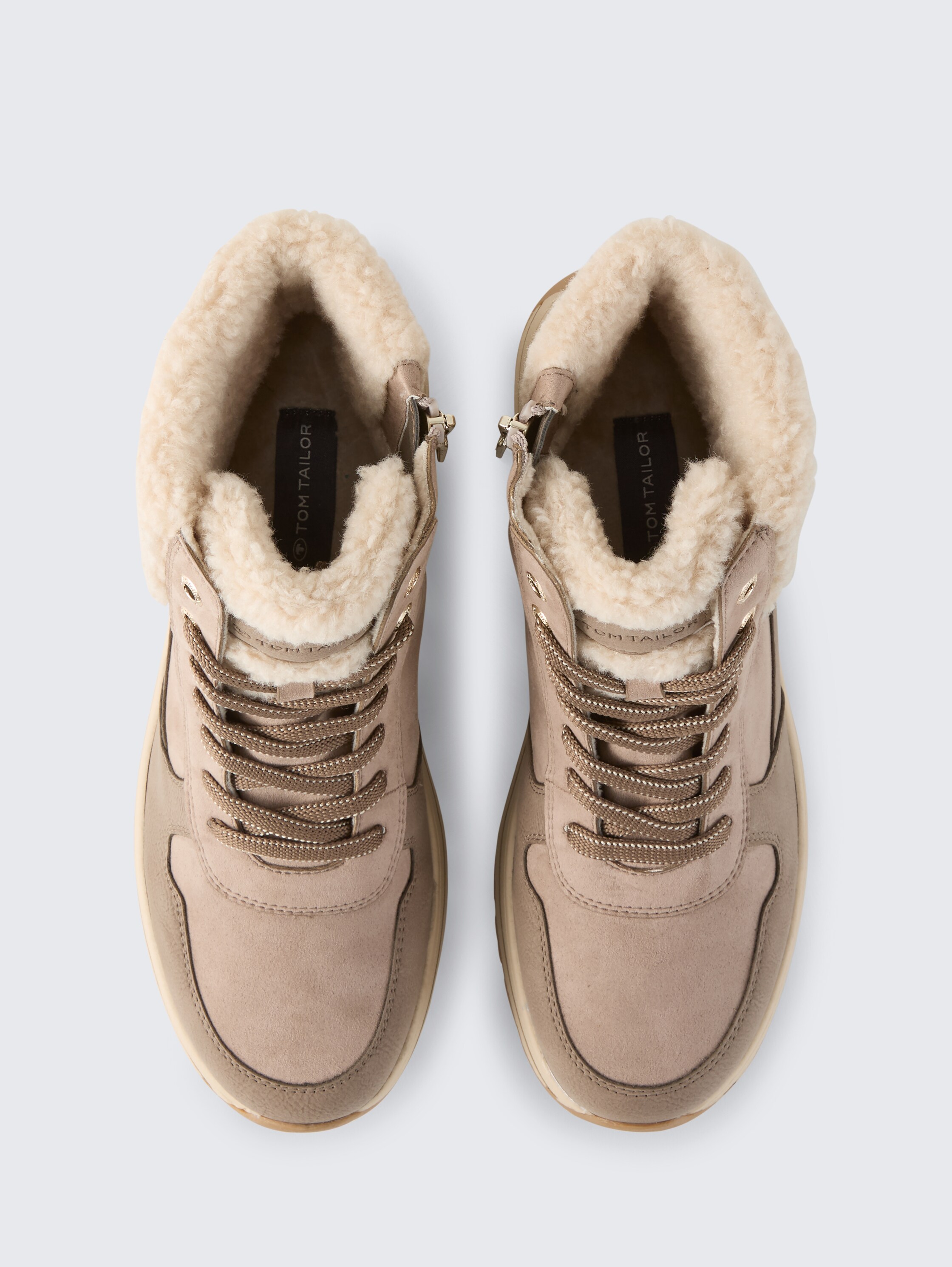 Wasserfeste Stiefeletten mit Plateau-Sohle - mud - 