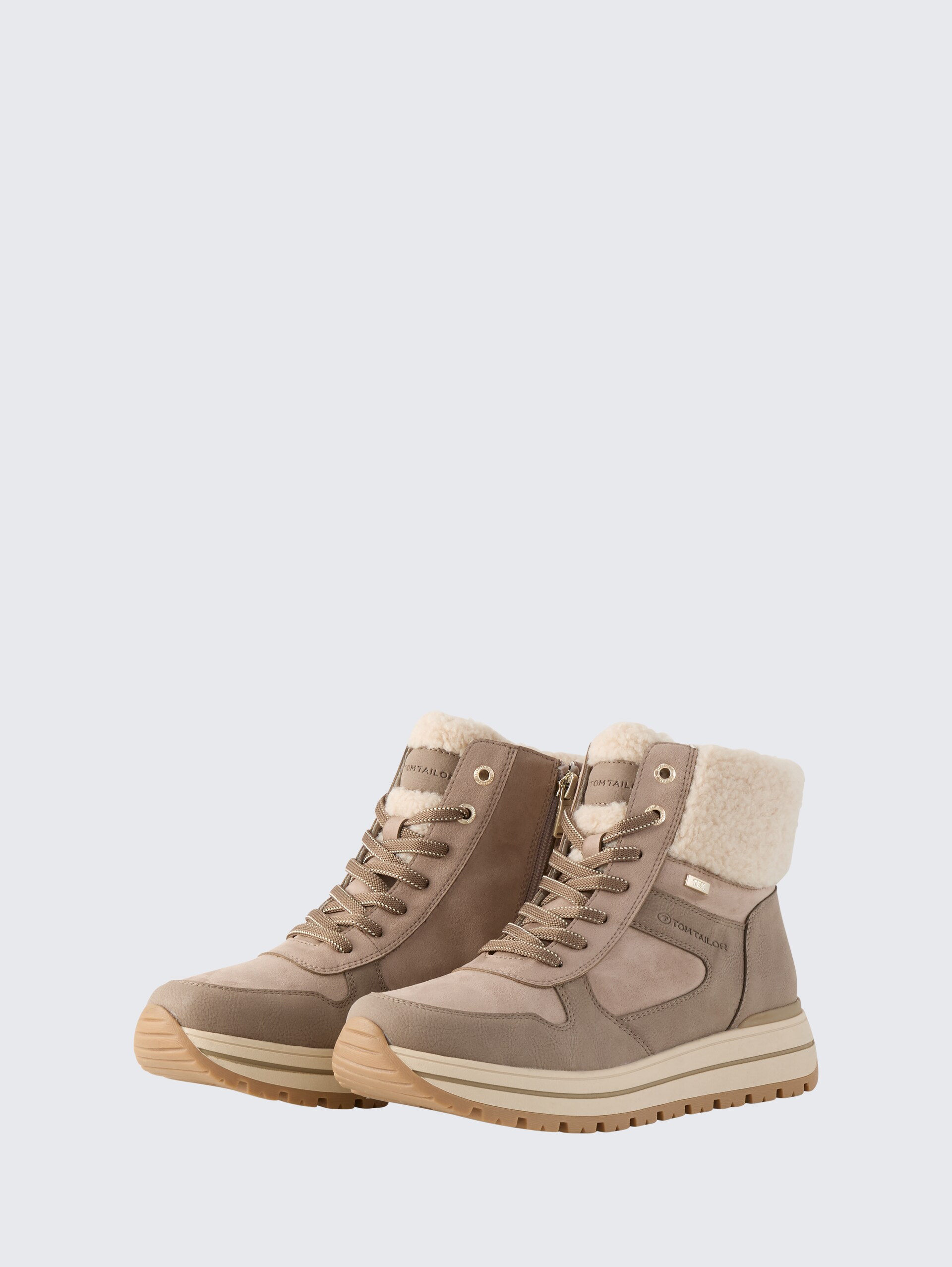 Wasserfeste Stiefeletten mit Plateau-Sohle - mud - seitliche Produkt-Ansicht