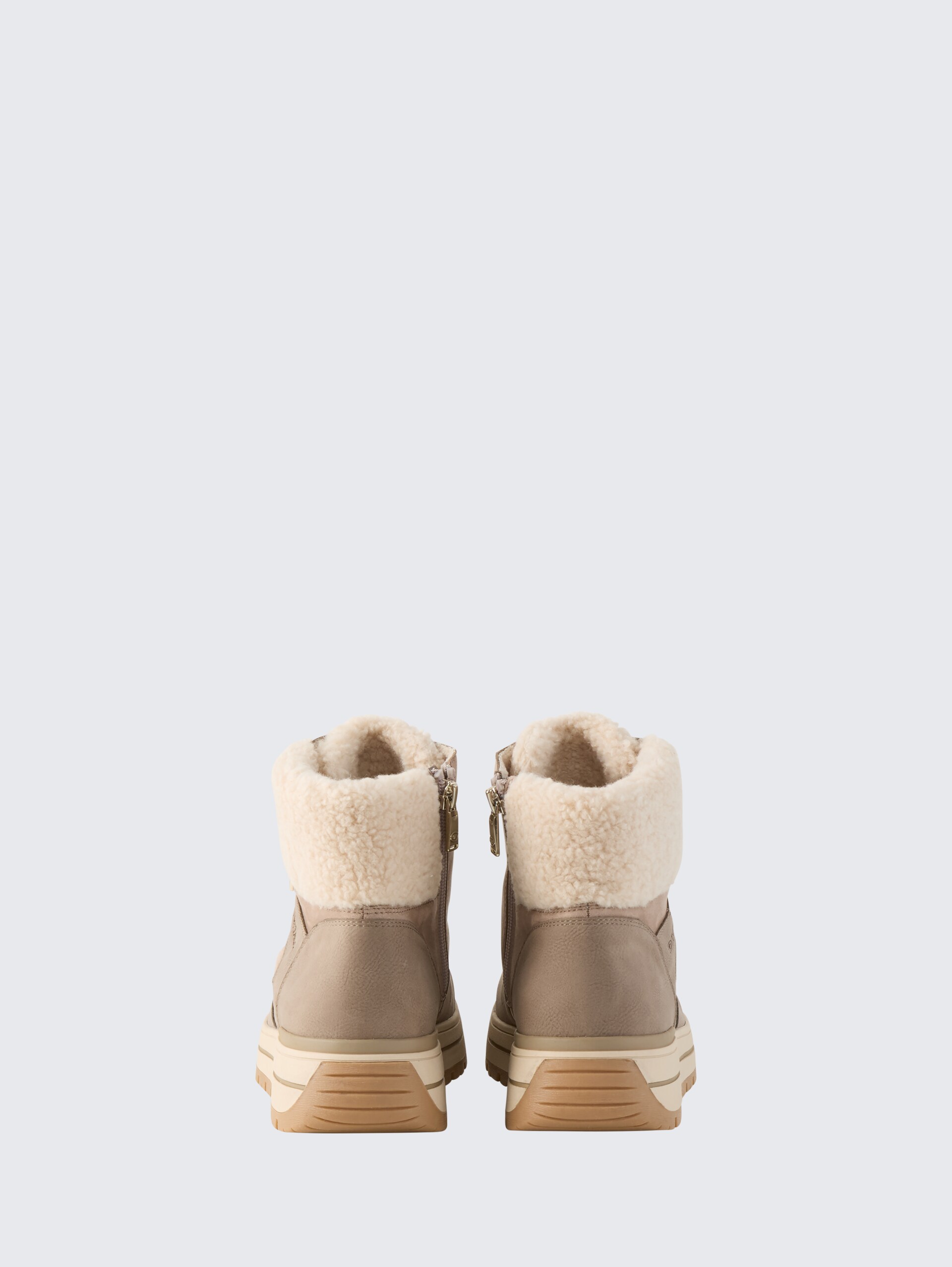 Wasserfeste Stiefeletten mit Plateau-Sohle - mud - Produkt-Rückansicht