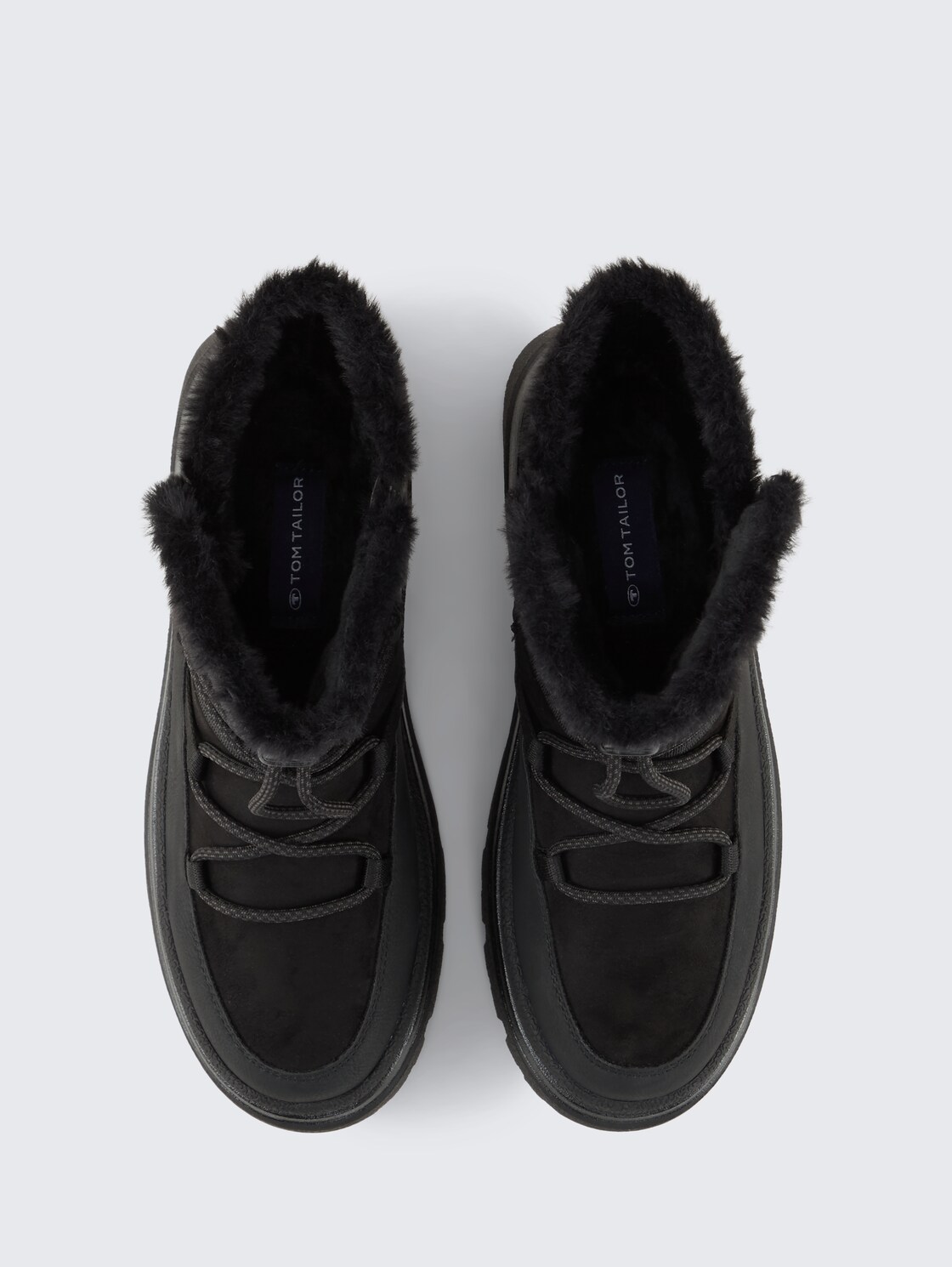 Wasserfeste Schneestiefel mit Schnürung - black - Produkt-Ansicht von oben 