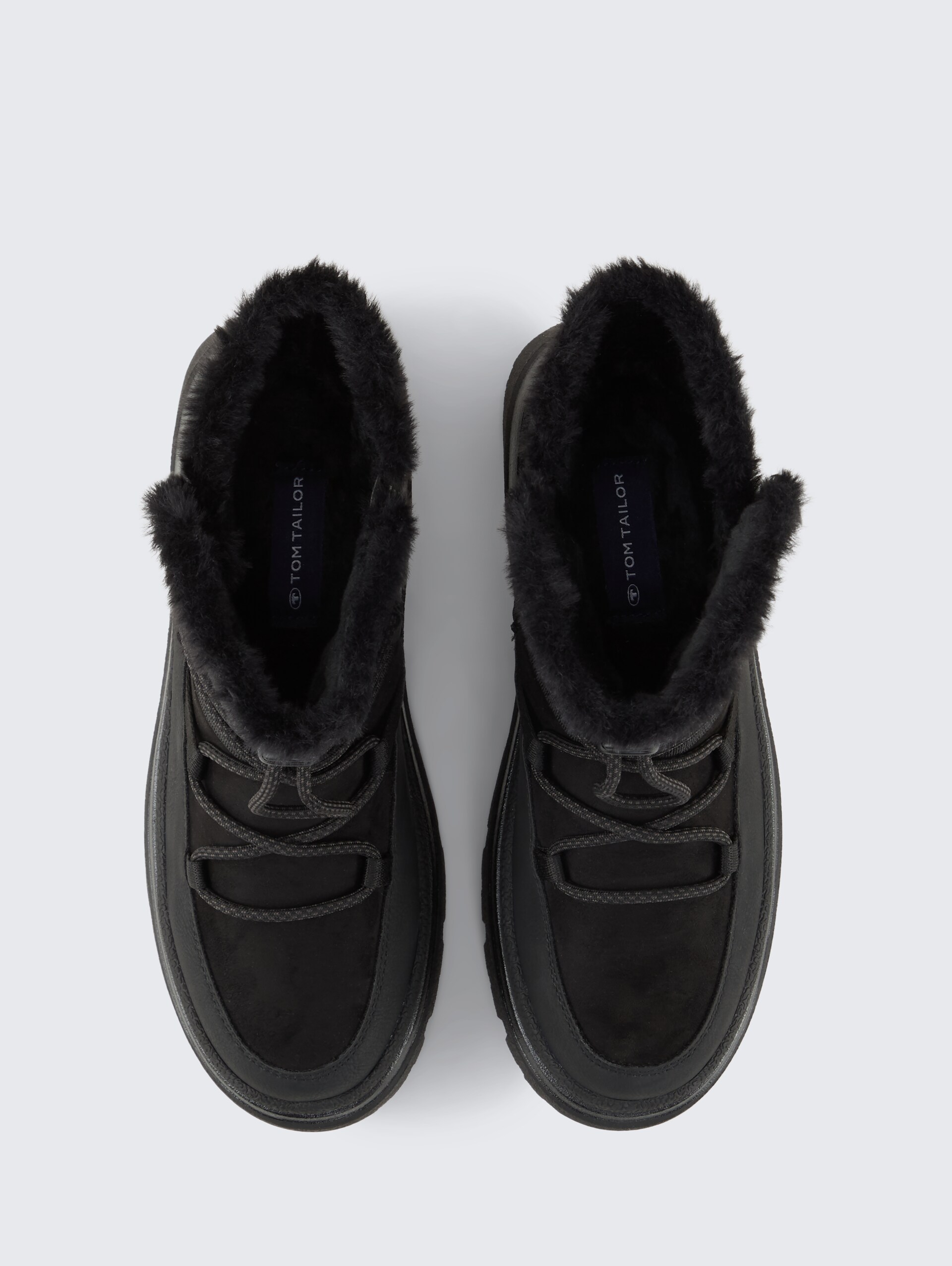 Wasserfeste Schneestiefel mit Schnürung - black - Produkt-Ansicht von oben 