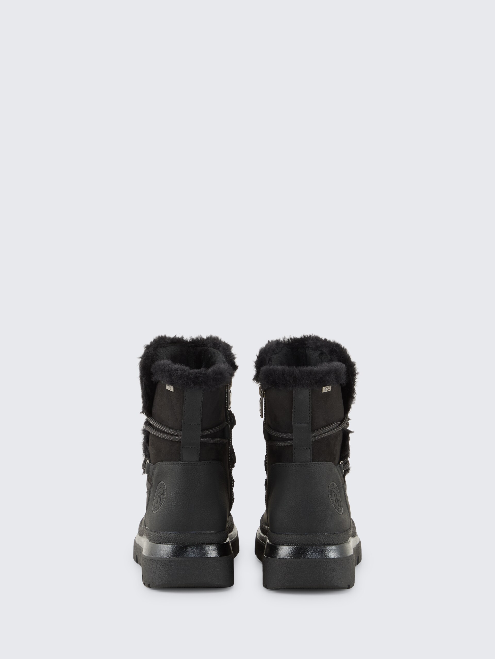 Wasserfeste Schneestiefel mit Schnürung - black - Produkt-Rückansicht