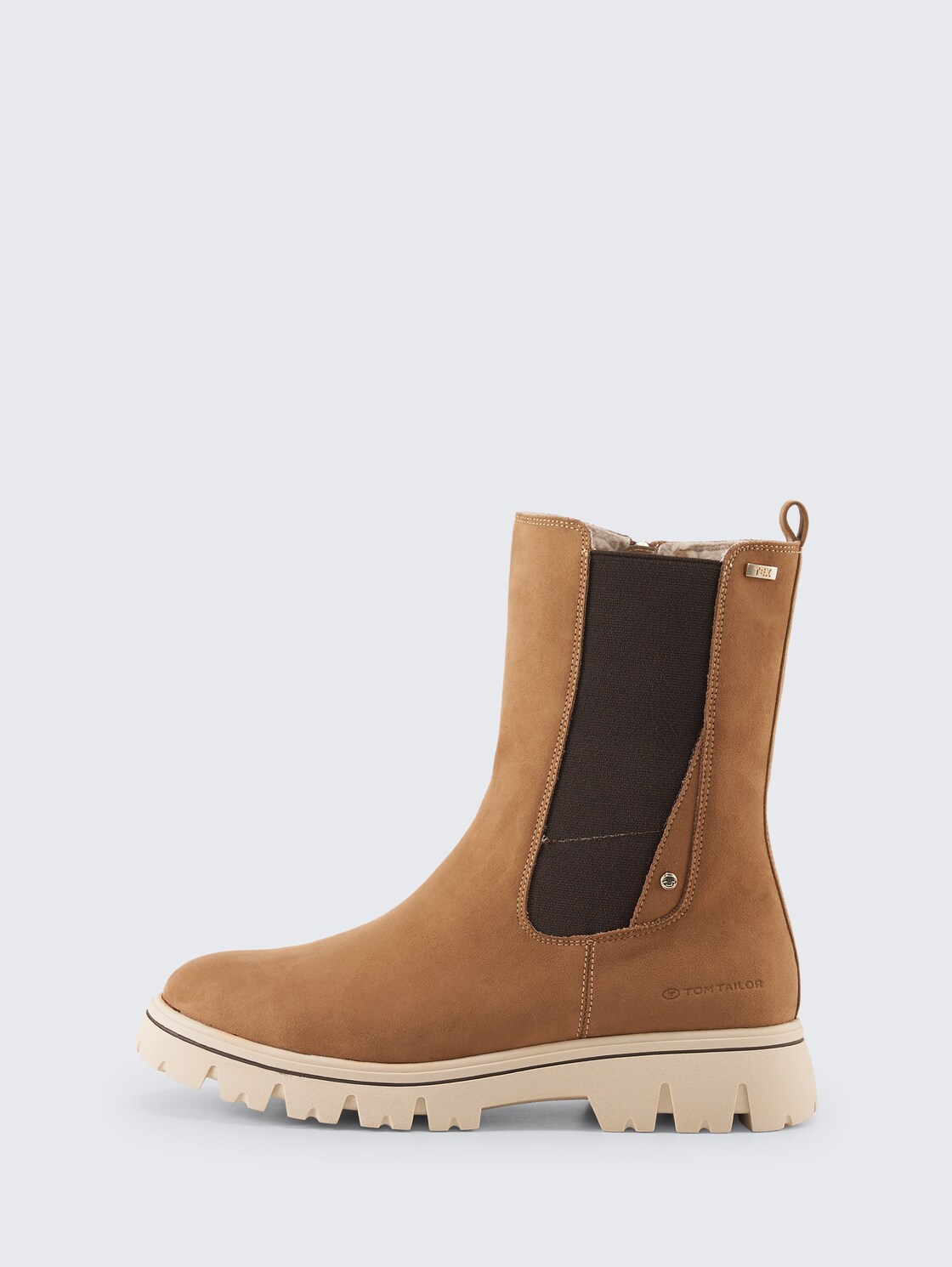 Wasserfeste Stiefel mit Fütterung - sand - seitliche Produkt-Ansicht