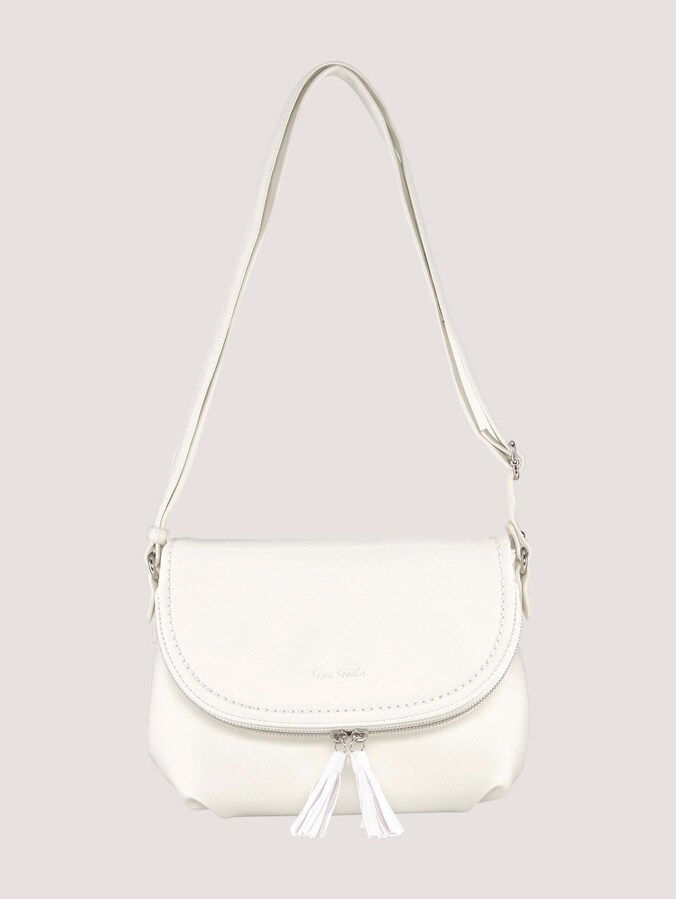 TTLARI schoudertas met kwastdetail door Women, white