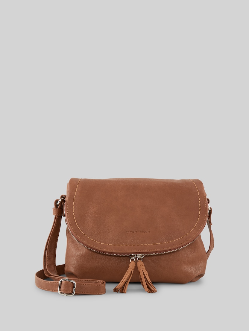 TTLARI crossbody bag with tassel detail by Women, cognac / brandy