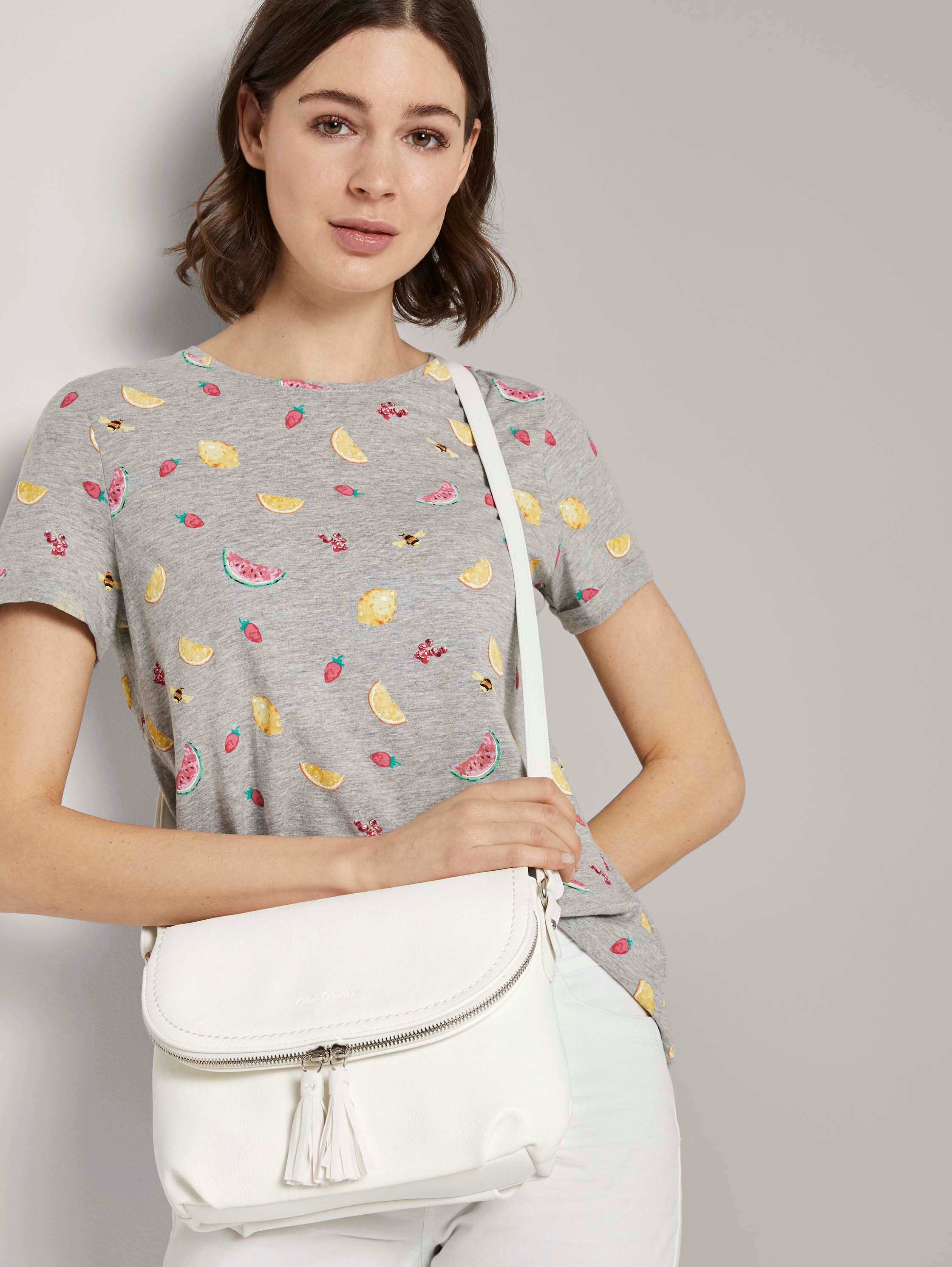 Umhängetasche mit Quasten-Detail - white_1 - 