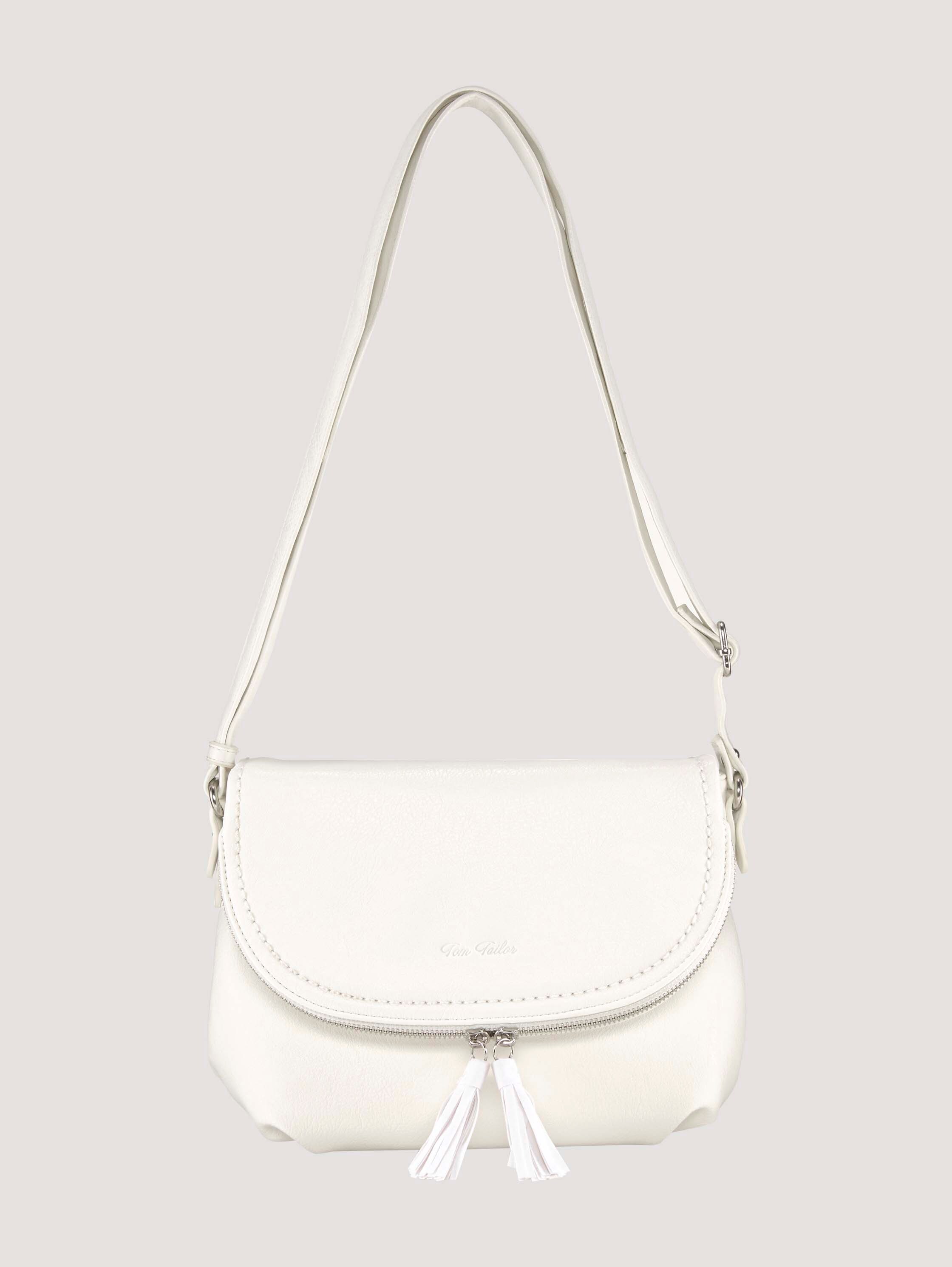 Umhängetasche mit Quasten-Detail - white_1 - 