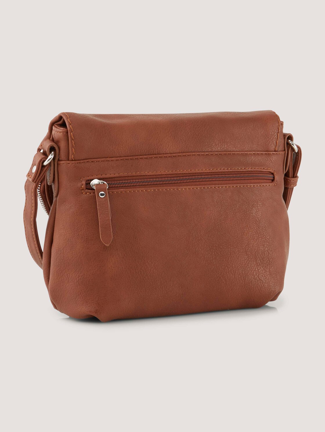 Umhängetasche mit Quasten-Detail - cognac / brandy - Produkt-Rückansicht