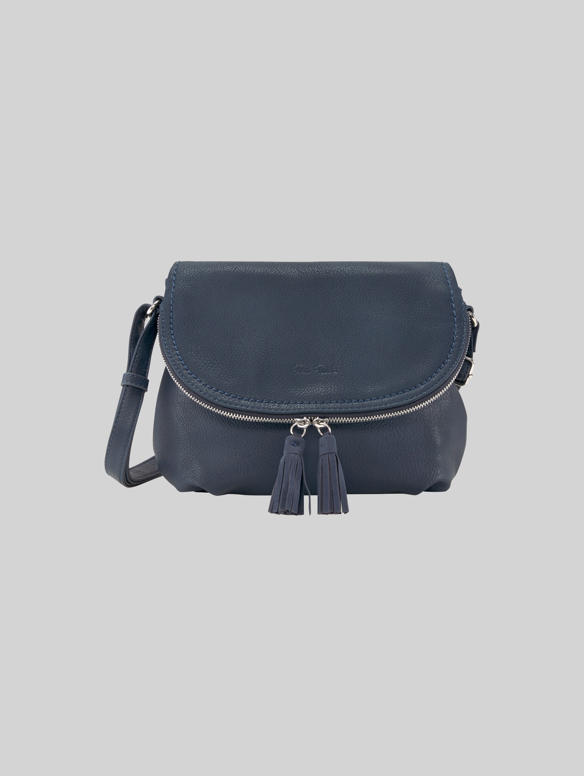 TTLARI shoulder bag with tassel detail - blue - Front product view