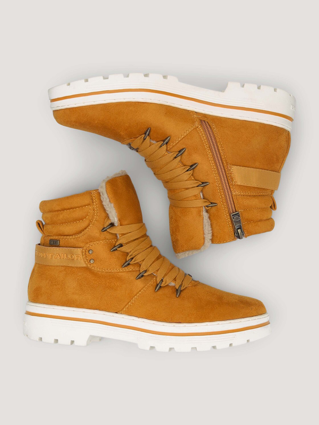 Gefütterter Stiefel - curry - Produkt-Ansicht von oben 